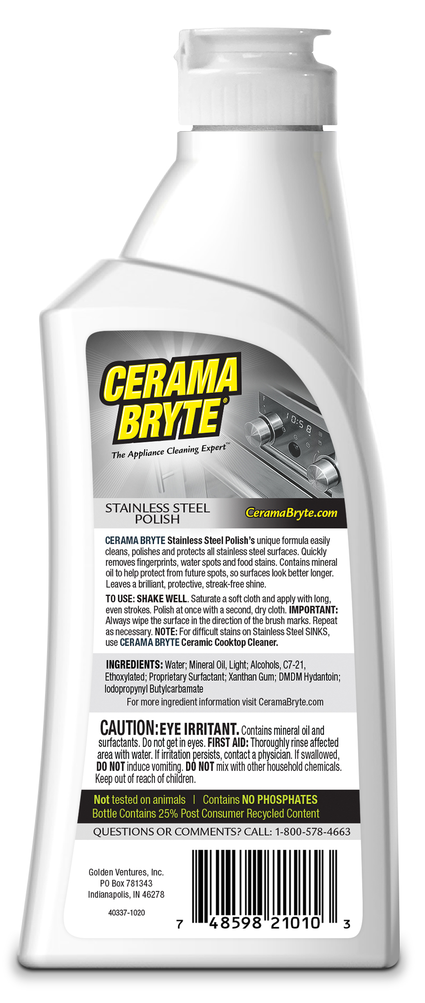 Stainless Steel Polish Wipes - Cerama Bryte