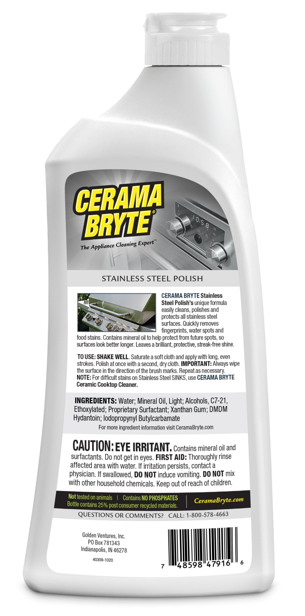 Stainless Steel Polish (with cap) - Cerama Bryte